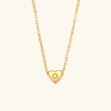 Heart Initial Pendant Necklace