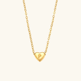 Heart Initial Pendant Necklace