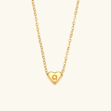 Heart Initial Pendant Necklace