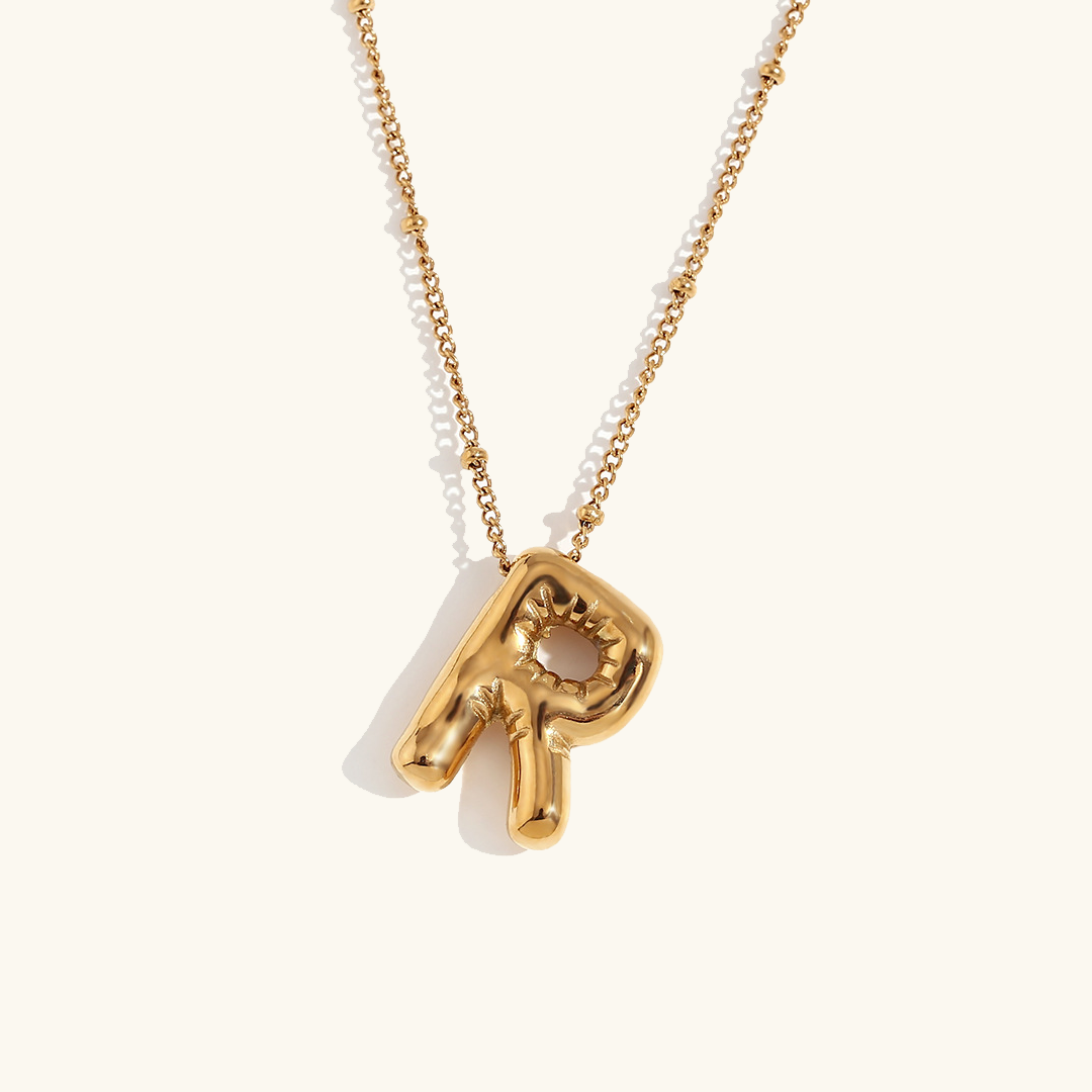 Aurelia Balloon Initial Necklace