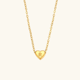 Heart Initial Pendant Necklace