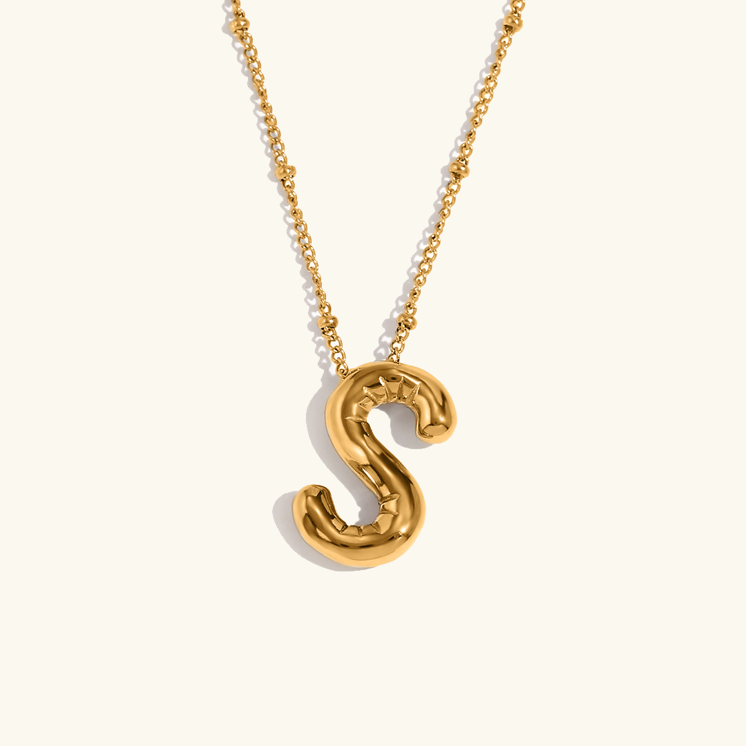 Aurelia Balloon Initial Necklace