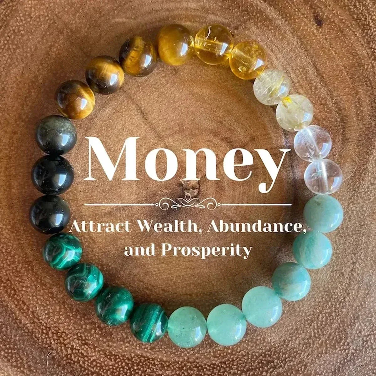 Healing Energy Gemstone Bead Bracelet