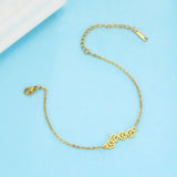 Gold Paw Print Chain Bracelet – Dainty Pet Lover Jewelry