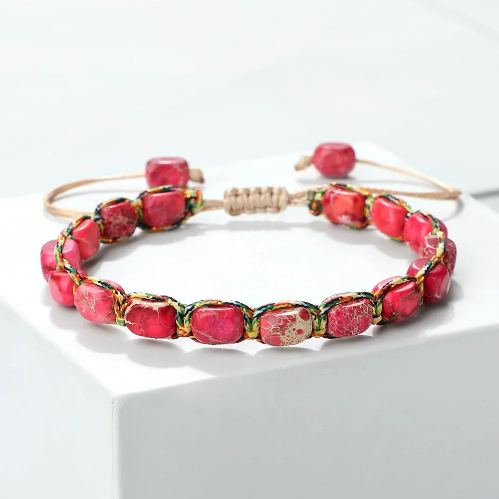 Boho Turquoise Stone Beaded Bracelet