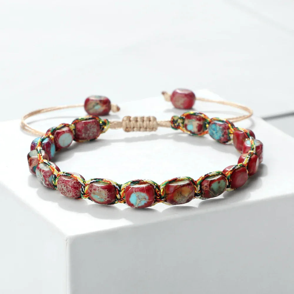 Boho Turquoise Stone Beaded Bracelet