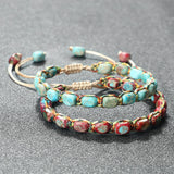 Boho Turquoise Stone Beaded Bracelet
