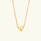 Heart Initial Pendant Necklace