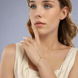 Celeste Dainty Gold Hand Chain Bracelet