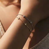 Mira Crystal Clover Bracelet