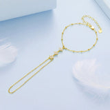 Celeste Dainty Gold Hand Chain Bracelet