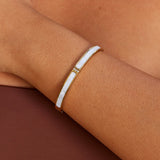 Sarah White Luxe Gold Bangle