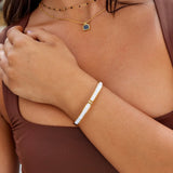Sarah White Luxe Gold Bangle
