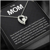 Sterling Silver Heart Necklace with Crystal Center – Elegant Pendant
