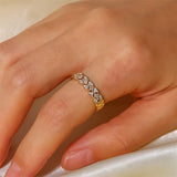 Radiant Teardrop Crystal Ring