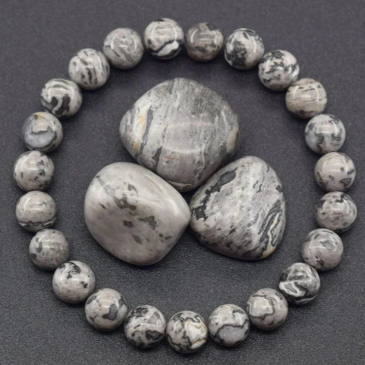 Natural Jasper Grounding Stone Bracelet