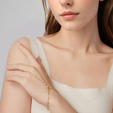 Celeste Dainty Gold Hand Chain Bracelet