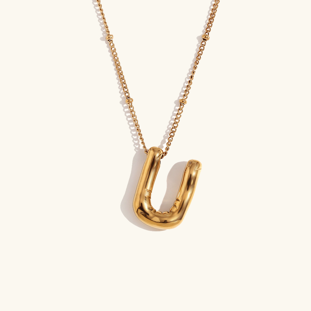 Aurelia Balloon Initial Necklace