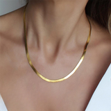Elizabeth Herringbone Chain Necklace