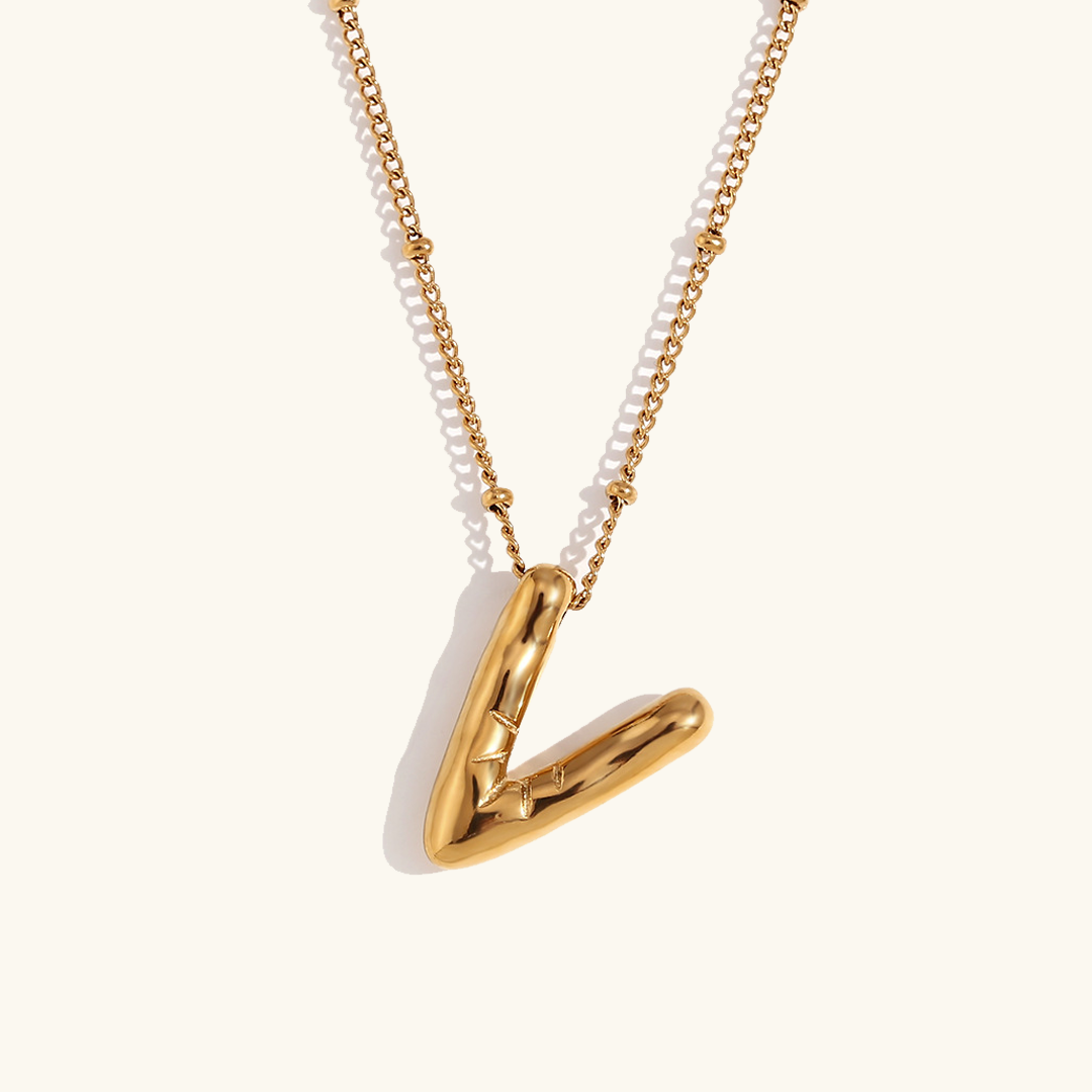 Aurelia Balloon Initial Necklace