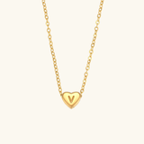 Heart Initial Pendant Necklace