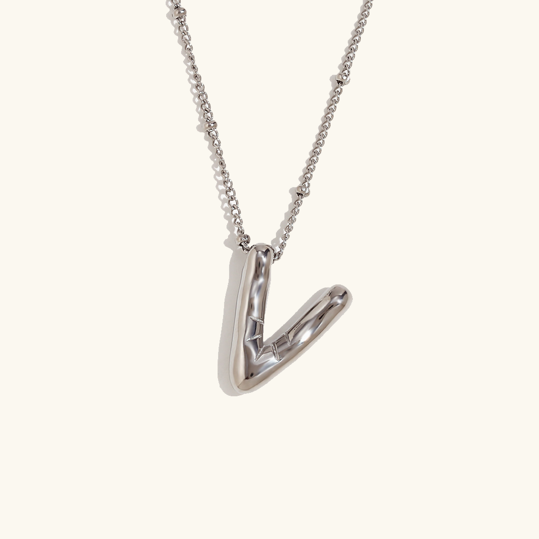 Aurelia Balloon Initial Necklace
