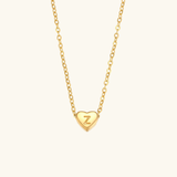 Heart Initial Pendant Necklace