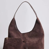 Evie Minimal Vegan Suede Hobo Bag – Effortless Chic