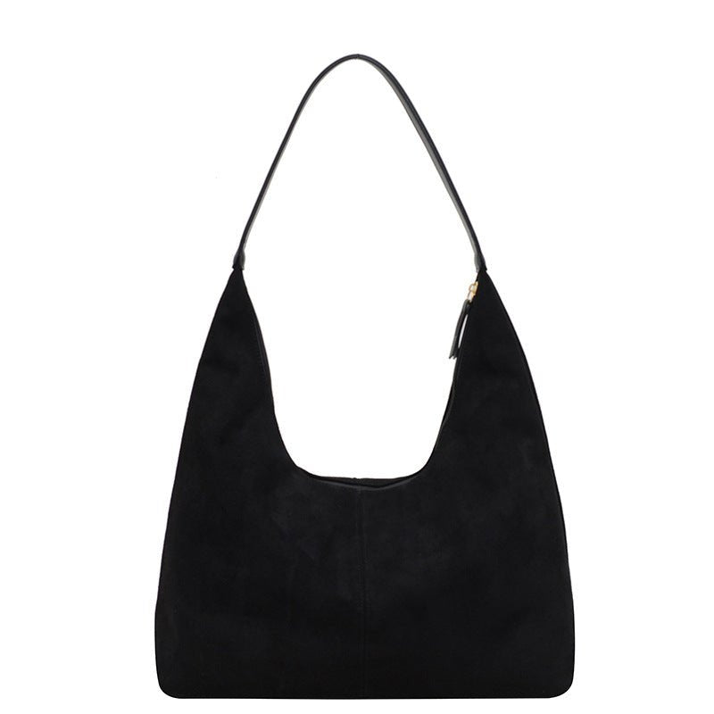 Evie Minimal Vegan Suede Hobo Bag – Effortless Chic