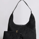 Evie Minimal Vegan Suede Hobo Bag – Effortless Chic