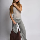 Evie Minimal Vegan Suede Hobo Bag – Effortless Chic