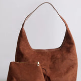 Evie Minimal Vegan Suede Hobo Bag – Effortless Chic