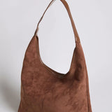 Evie Minimal Vegan Suede Hobo Bag – Effortless Chic