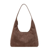 Evie Minimal Vegan Suede Hobo Bag – Effortless Chic