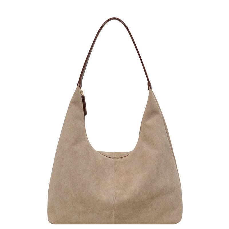 Evie Minimal Vegan Suede Hobo Bag – Effortless Chic