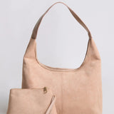 Evie Minimal Vegan Suede Hobo Bag – Effortless Chic