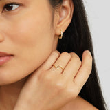 Ocean Wave Gold Adjustable Ring