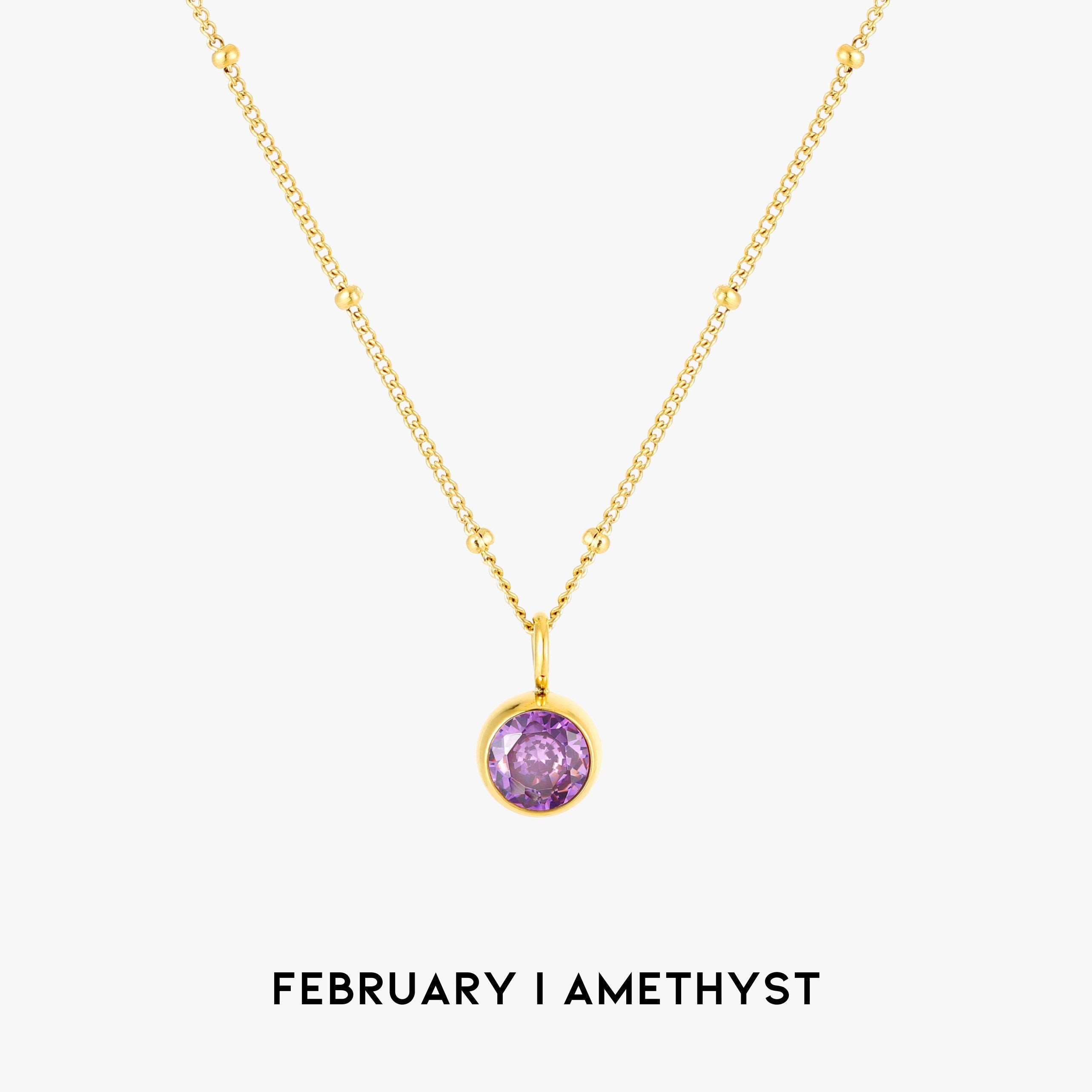 Amelia Birthstone Necklace