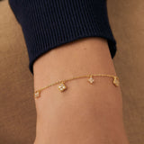 Isla Petite Gold Charm Bracelet