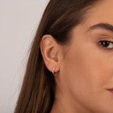 Classic Pavé Huggie Hoop Earrings