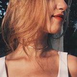 Elizabeth Herringbone Chain Necklace