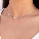 Golden Dainty Disc Chain Necklace