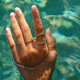 Oval Minimalist Silver Ring