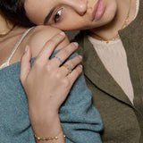 Radiant Blossom Multicolour Gemstone Ring