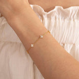 Mira Crystal Clover Bracelet