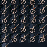 Personalized Heart Initial Pendant Necklace