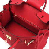 Timeless Structured Leather Satchel – Classic Elegance with Lock Detail