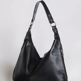 Luxe Leather Hobo Bag with Relaxed Shape – Timeless Design