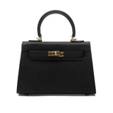 Timeless Structured Leather Bag with Elegant Handle