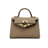 Timeless Structured Leather Bag with Elegant Handle